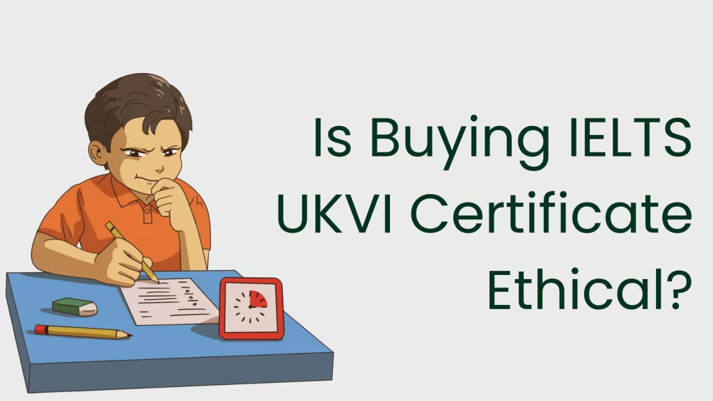  Is Buying IELTS UKVI Certificate Ethical