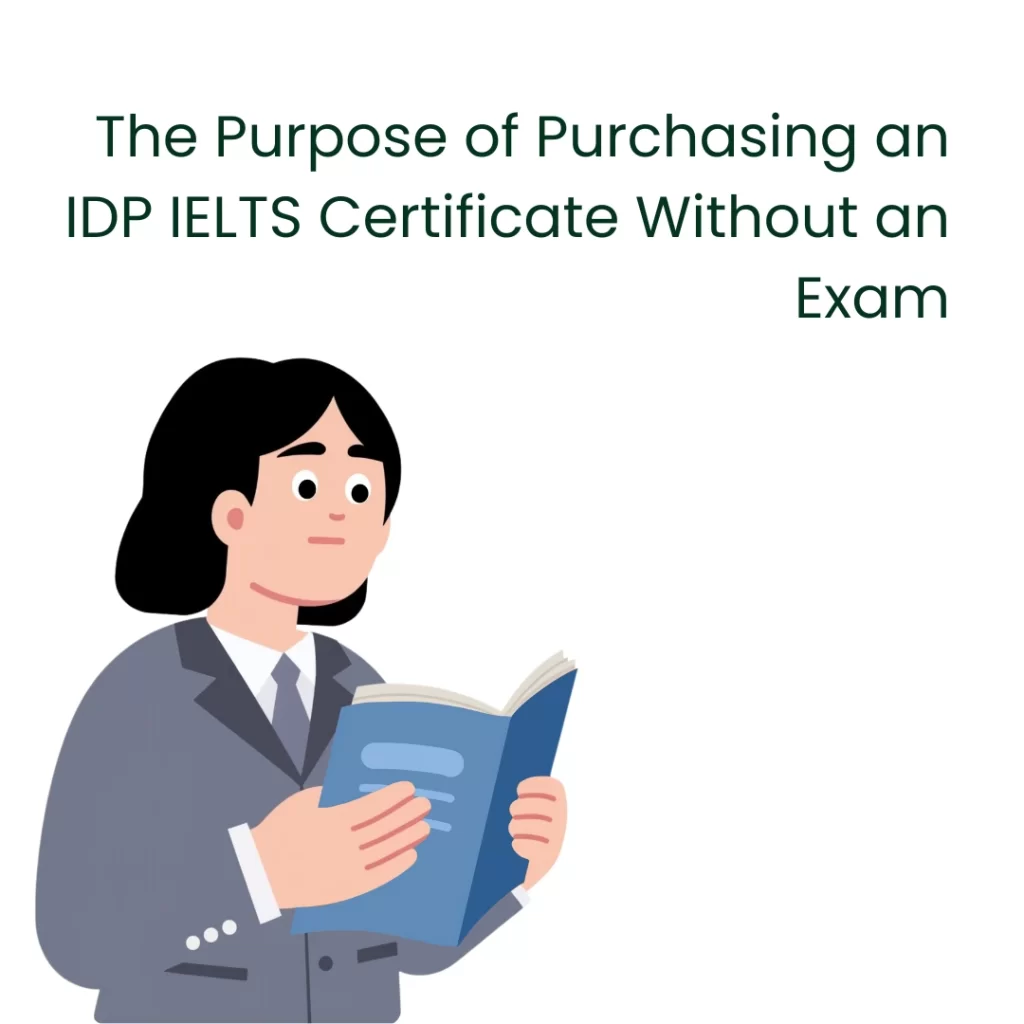The Purpose of Purchasing an IDP IELTS Certificate Without an Exam